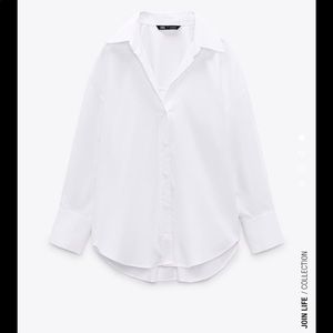 Zara white button down